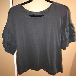 EXPRESS ruffle sleeve top